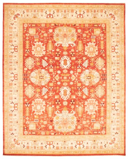 Traditional Red Area rug 12x15 Pakistani Hand-knotted 368341