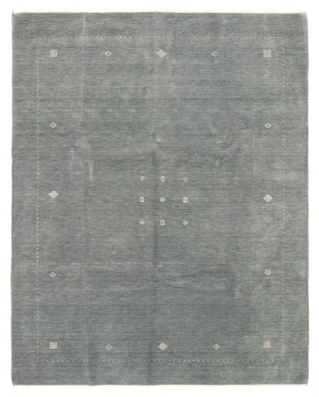 Gabbeh  Tribal Grey Area rug 6x9 Indian Hand Loomed 368709