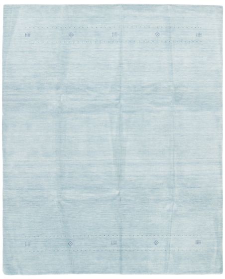 Gabbeh  Tribal Blue Area rug 6x9 Indian Hand Loomed 368755