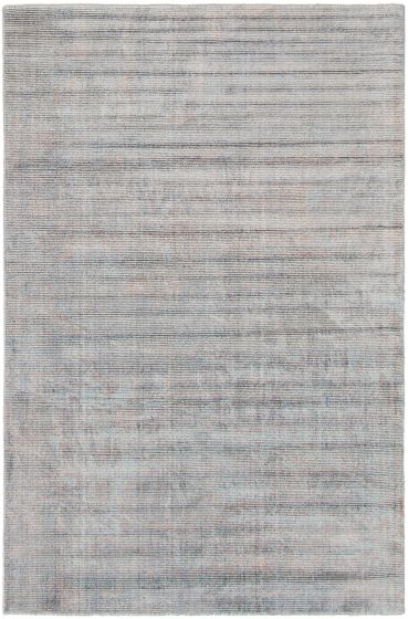 Casual  Transitional Blue Area rug 5x8 Indian Hand Loomed 308116