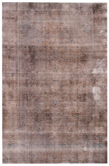 Overdyed  Transitional Grey Area rug 6x9 Turkish Hand-knotted 375183