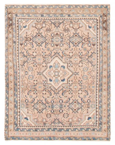 Vintage Ivory Area rug 3x5 Turkish Hand-knotted 392093