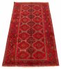 Bordered  Tribal Red Area rug 5x8 Turkish Hand-knotted 317789
