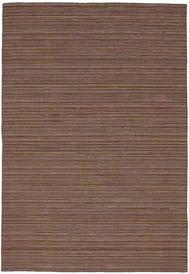 Flat-weaves & Kilims  Transitional Brown Area rug 4x6 Indian Flat-Weave 260563