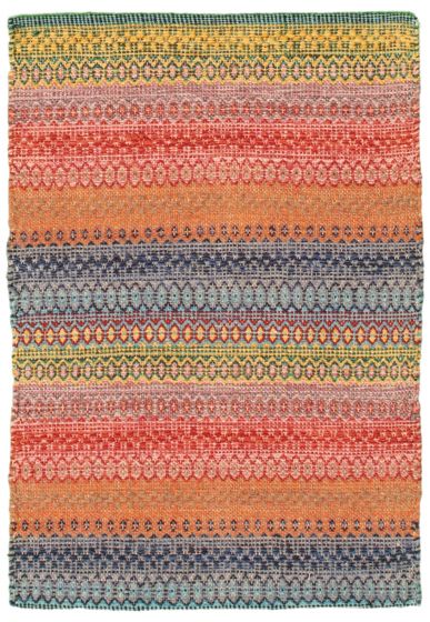 Flat-weaves & Kilims  Transitional Brown Area rug 2x3 Turkish Flat-weave 339242