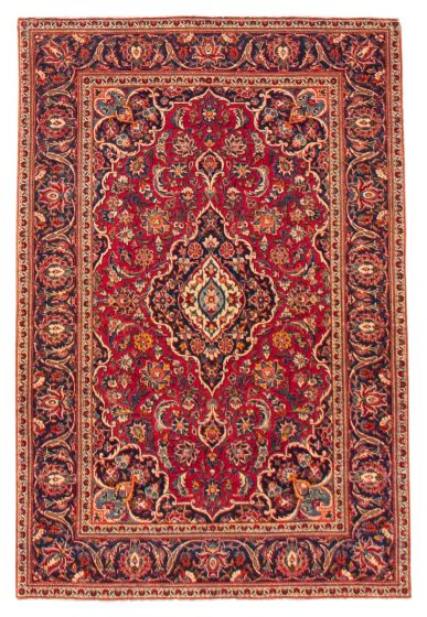 Bordered  Traditional Red Area rug 3x5 Persian Hand-knotted 357553