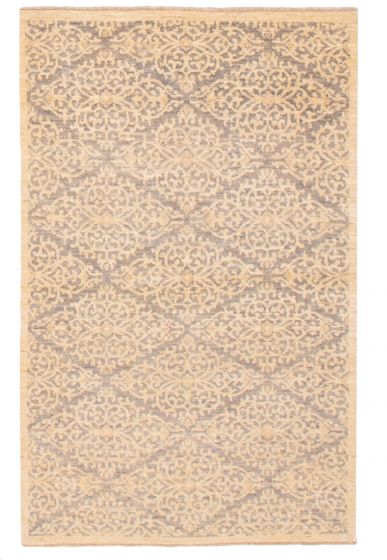 Transitional Grey Area rug 3x5 Pakistani Hand-knotted 374988