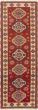 Bordered  Traditional Red Runner rug 8-ft-runner Indian Hand-knotted 303701
