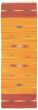 Flat-weaves & Kilims  Transitional Orange Runner rug 7-ft-runner Turkish Flat-weave 339252