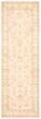 Bordered  Traditional Ivory Runner rug 8-ft-runner Pakistani Hand-knotted 362533