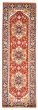 Bordered  Traditional Red Runner rug 8-ft-runner Indian Hand-knotted 369807