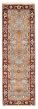 Bordered  Traditional Grey Runner rug 8-ft-runner Indian Hand-knotted 370006
