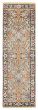 Bordered  Traditional Grey Runner rug 8-ft-runner Indian Hand-knotted 370040