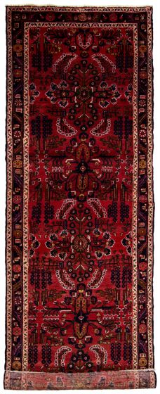 Vintage Red Runner rug 13-ft-runner Persian Hand-knotted 231353