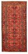 Bordered  Traditional Red Runner rug 10-ft-runner Persian Hand-knotted 352542