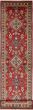 Geometric  Traditional Red Runner rug 11-ft-runner Afghan Hand-knotted 221492