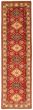 Bordered  Traditional Red Runner rug 10-ft-runner Afghan Hand-knotted 337393