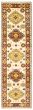 Bordered  Traditional Ivory Runner rug 10-ft-runner Indian Hand-knotted 346889