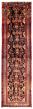 Bordered  Traditional Black Runner rug 11-ft-runner Persian Hand-knotted 353099