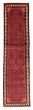 Bordered  Traditional Red Runner rug 10-ft-runner Persian Hand-knotted 380626