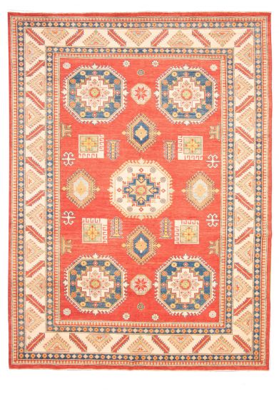 Geometric  Traditional Red Area rug 9x12 Afghan Hand-knotted 314784