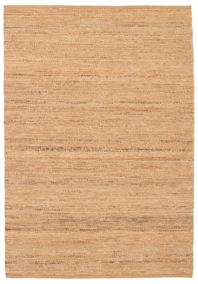Flat-weaves & Kilims  Transitional Brown Area rug 5x8 Indian Flat-Weave 349993