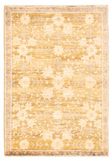 Traditional Orange Area rug 3x5 Pakistani Hand-knotted 368465