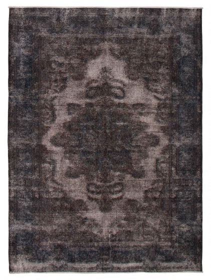 Overdyed  Transitional Grey Area rug 6x9 Turkish Hand-knotted 392481