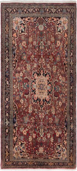 Traditional Red Area rug Unique Persian Hand-knotted 243078