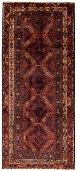 Bordered  Tribal  Runner rug 11-ft-runner Afghan Hand-knotted 326806