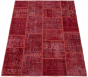 Casual  Transitional Red Area rug 5x8 Turkish Hand-knotted 296024