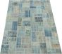 Casual  Transitional Blue Area rug 5x8 Turkish Hand-knotted 296072