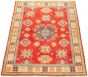 Bordered  Traditional Red Area rug 4x6 Afghan Hand-knotted 305792
