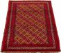 Afghan Akhjah 3'7" x 5'7" Hand-knotted Wool Rug 