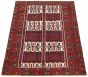 Afghan Baluch 3'2" x 5'11" Hand-knotted Wool Rug 