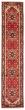 Bordered  Traditional Red Runner rug 4-ft-runner Indian Hand-knotted 377771