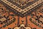 Traditional Brown Area rug 6x9 Persian Hand-knotted 202755