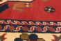 Tribal Red Area rug 4x6 Afghan Hand-knotted 202922