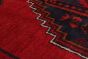 Geometric  Traditional Red Area rug Unique Afghan Hand-knotted 215408