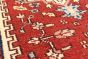 Floral  Traditional Red Runner rug 16-ft-runner Indian Hand-knotted 218202