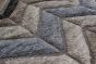 Transitional Grey Area rug 5x8 Indian Hand-knotted 219385