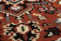 Geometric  Traditional Brown Runner rug 20-ft-runner Indian Hand-knotted 219519