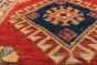 Geometric  Traditional Red Runner rug 10-ft-runner Afghan Hand-knotted 221281