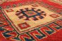 Geometric  Traditional Red Runner rug 10-ft-runner Afghan Hand-knotted 221414