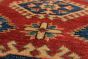 Geometric  Traditional Red Runner rug 10-ft-runner Afghan Hand-knotted 221477