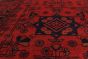 Traditional Red Runner rug 10-ft-runner Afghan Hand-knotted 222243