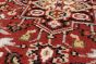 Geometric  Traditional Red Runner rug 16-ft-runner Indian Hand-knotted 223579