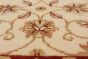 Traditional Ivory Runner rug 6-ft-runner Indian Hand-knotted 223901