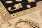 Traditional Black Area rug 5x8 Afghan Hand-knotted 224077