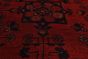 Geometric  Tribal Red Area rug 3x5 Afghan Hand-knotted 235854